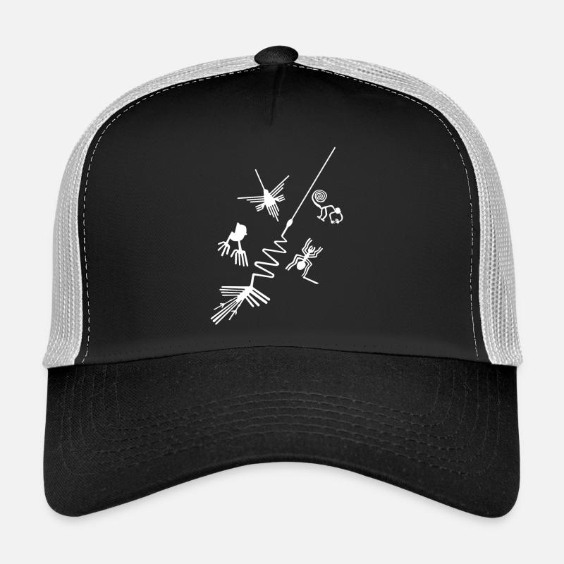 Nazca Lines - Peru - Trucker Cap - black/stone grey