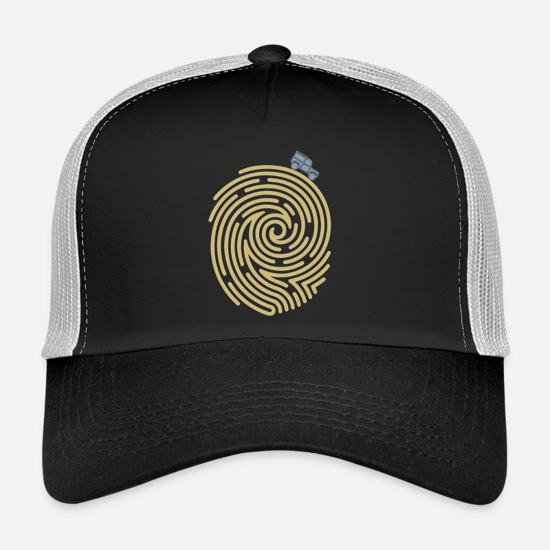 Defender Fingerprint - Trucker Cap - Schwarz/Steingrau