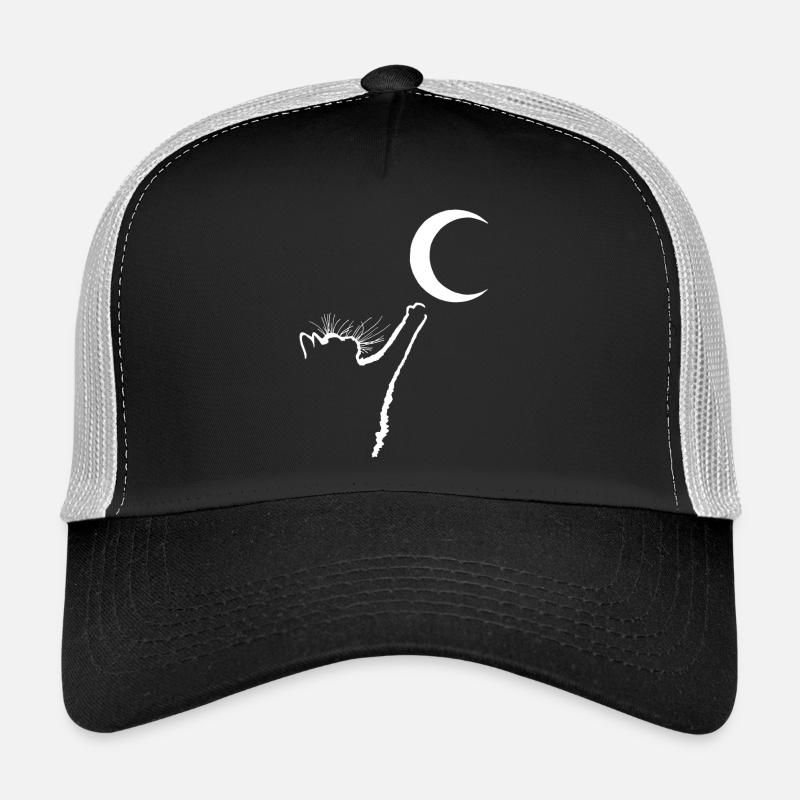 Le chat et la lune Casquette trucker 