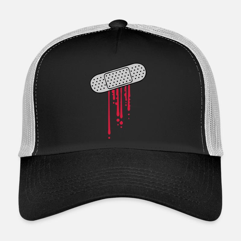Blut Tropfen Pflaster Trucker Cap