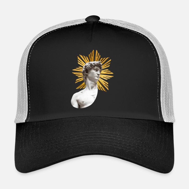 David mit Heiligenschein | Michelangelo Trucker Cap