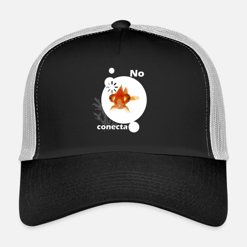 Goldfisch lustig 2 - Trucker Cap - Schwarz/Steingrau