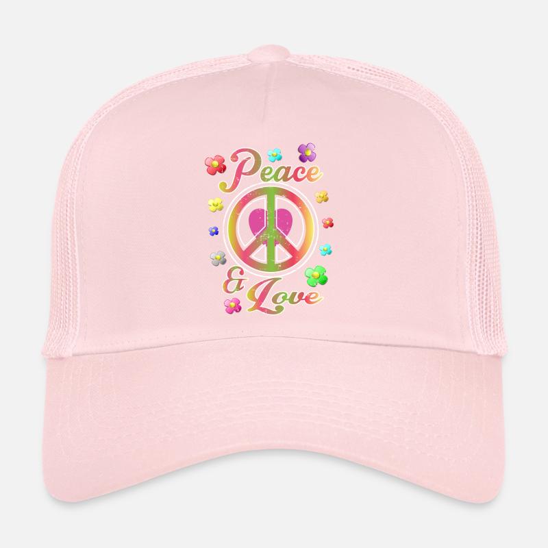 Paix et Amour Casquette trucker 