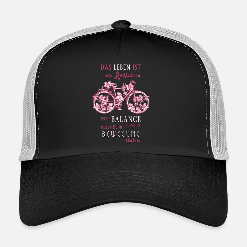 La vie est comme le vélo Casquette trucker 