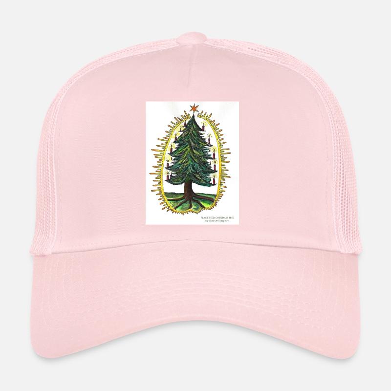 PEACE SEED CHRISTMAS TREE by Gudrun Kargl Trucker Cap