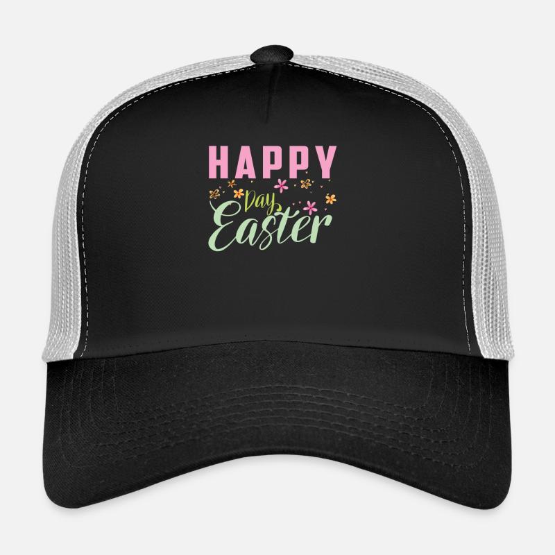 Happy Easter design with flowers Trucker Cap