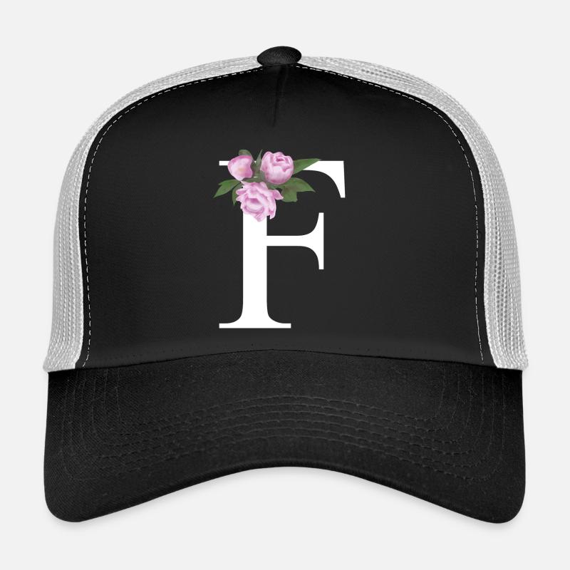 F - Trucker Cap - Schwarz/Steingrau