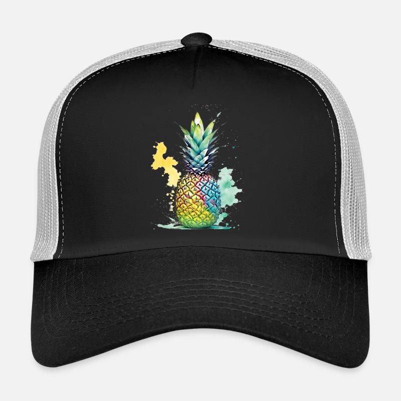 Ananas - Trucker Cap - Schwarz/Steingrau