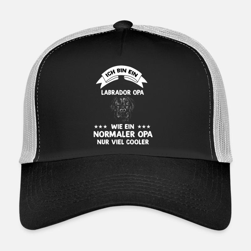 Ich bin ein Labrador Opa - Trucker Cap - Schwarz/Steingrau