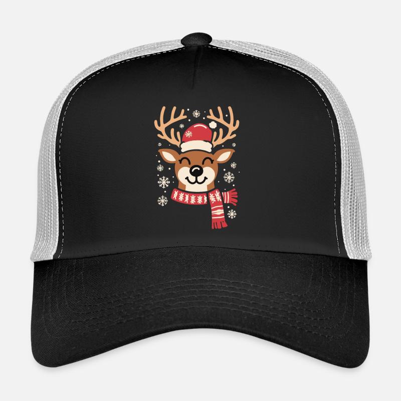 Winter Reindeer Cheer - Trucker Cap - black/stone grey