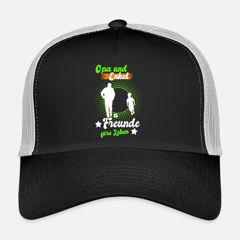 Opa und Enkel Freunde - Trucker Cap - Schwarz/Steingrau
