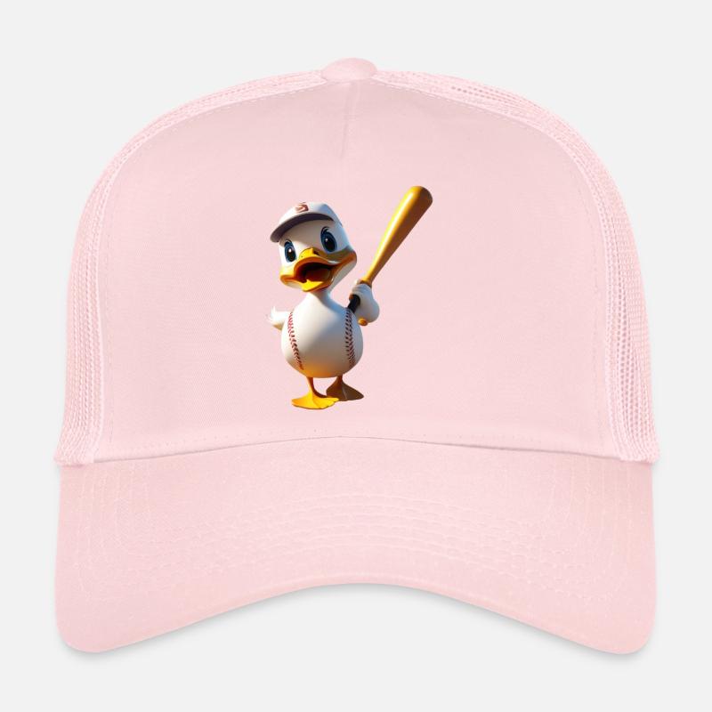 Dessin animé de baseball batteur de canard Casquette trucker 