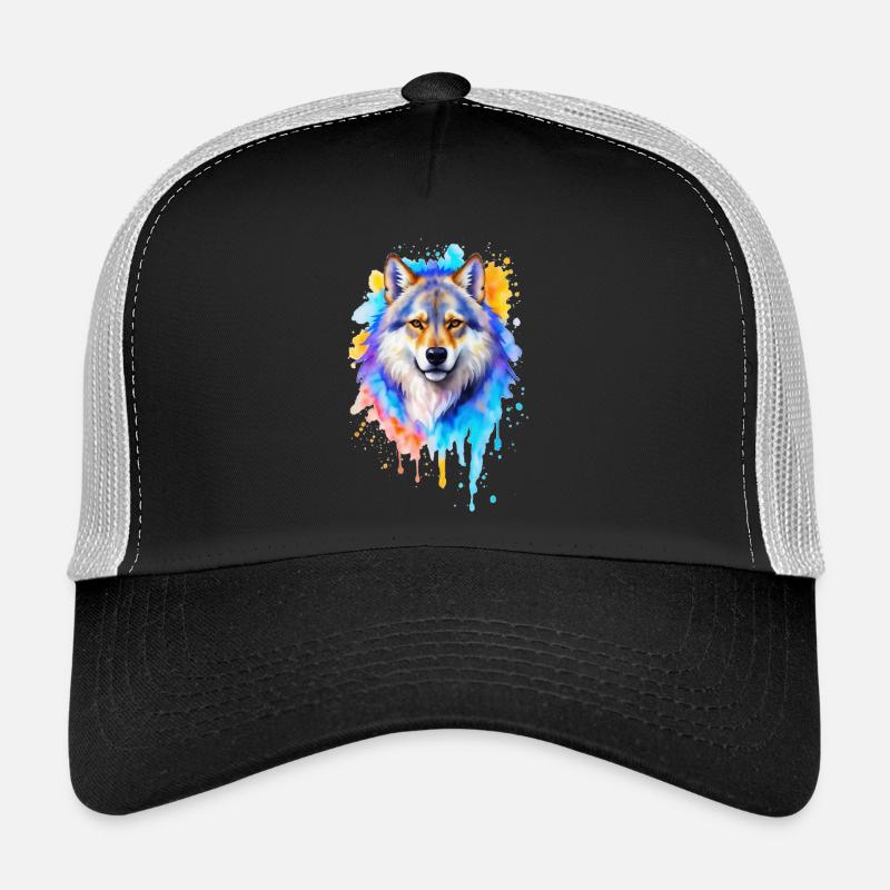 Wolf Aquarell Trucker Cap