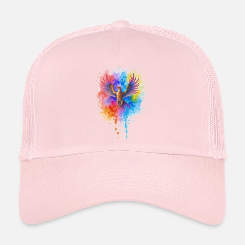 Phénix aquarelle précipité Casquette trucker 