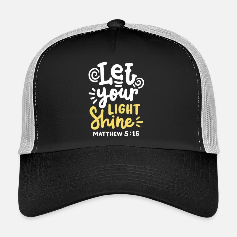 Bibelvers Christlich - Trucker Cap - Schwarz/Steingrau