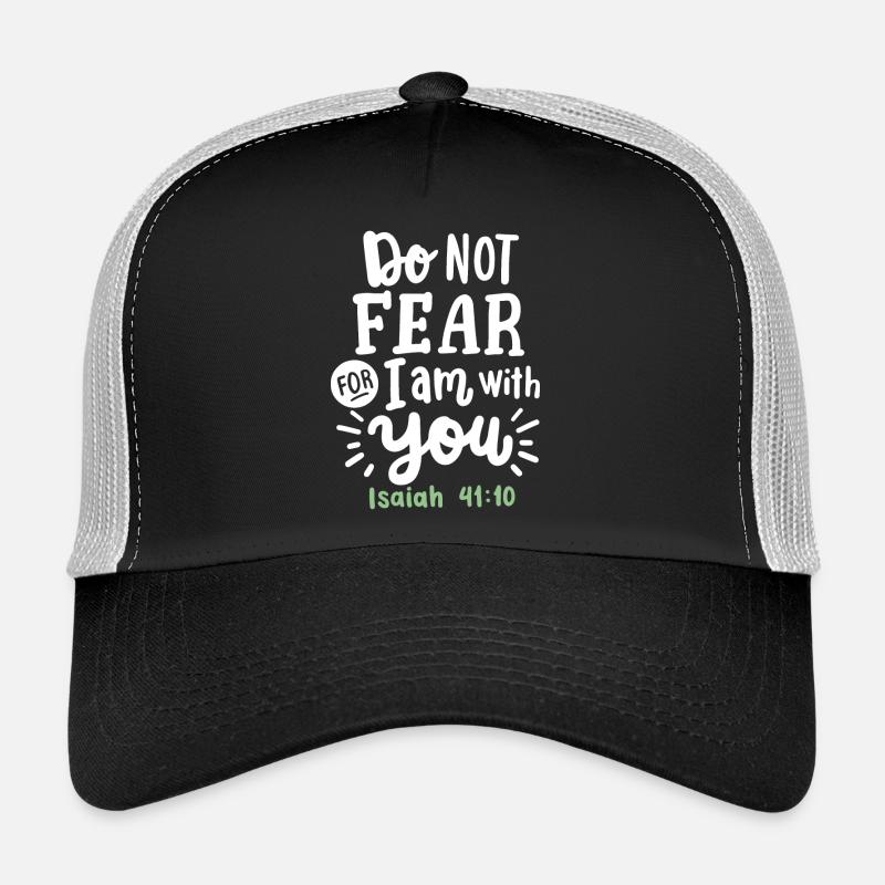 Christlicher Glaube Bibelvers - Trucker Cap - Schwarz/Steingrau