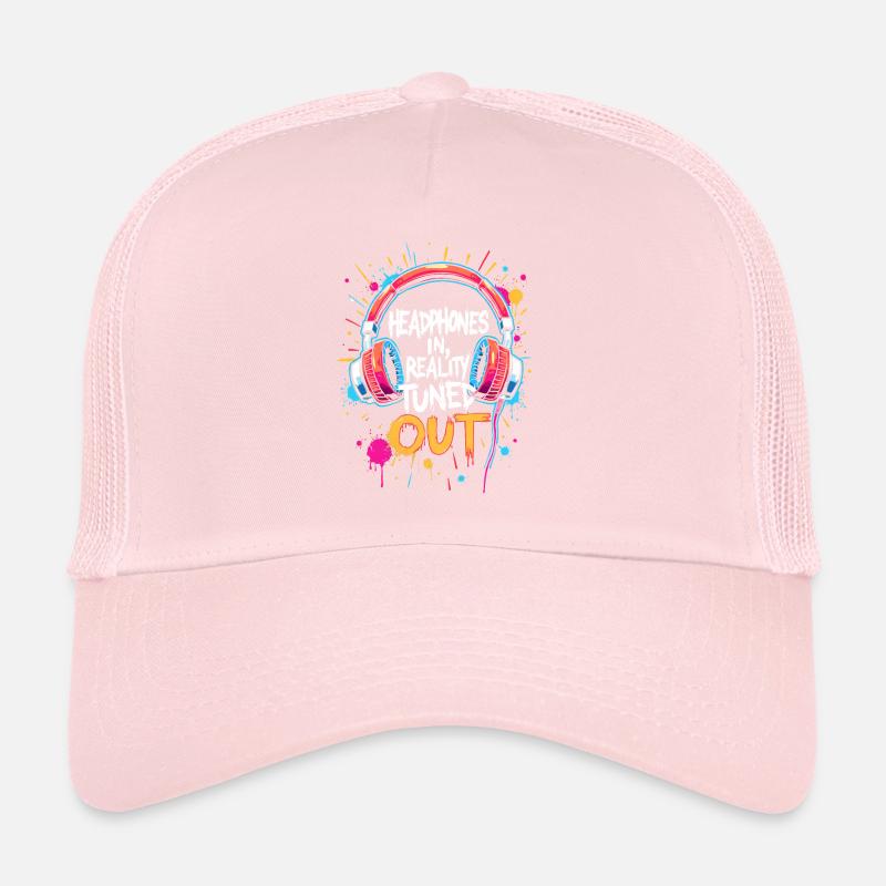 CASQUE, RÉALITÉ DÉCONNECTÉE, MUSIQUE Casquette trucker 