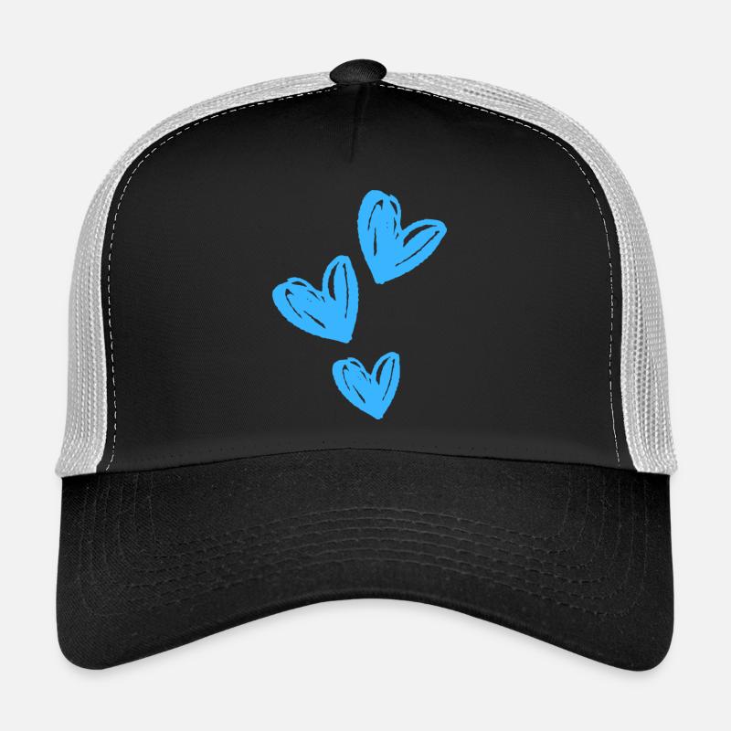 Hearts Blue Icon - Trucker Cap - black/stone grey