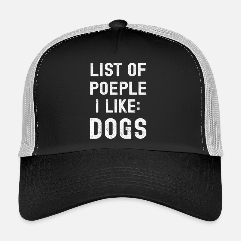 Hund Hunde - Trucker Cap - Schwarz/Steingrau