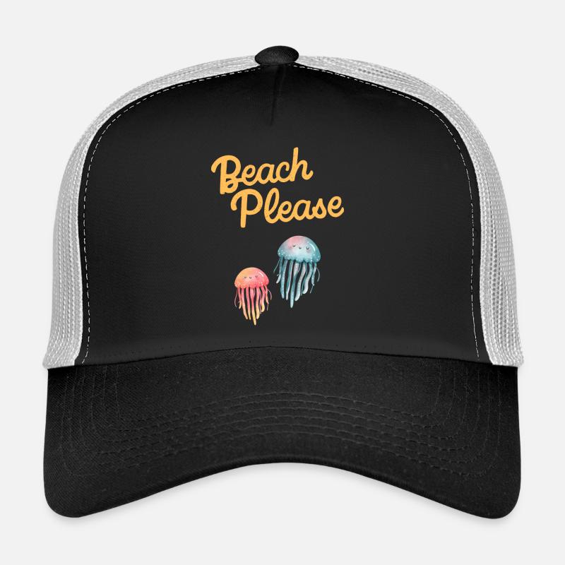 plage s’il vous plaît méduses Casquette trucker 