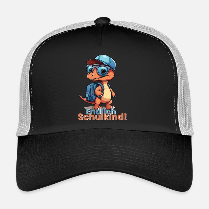 Endlich Schulkind Schulstart Schulanfang Spruch Trucker Cap