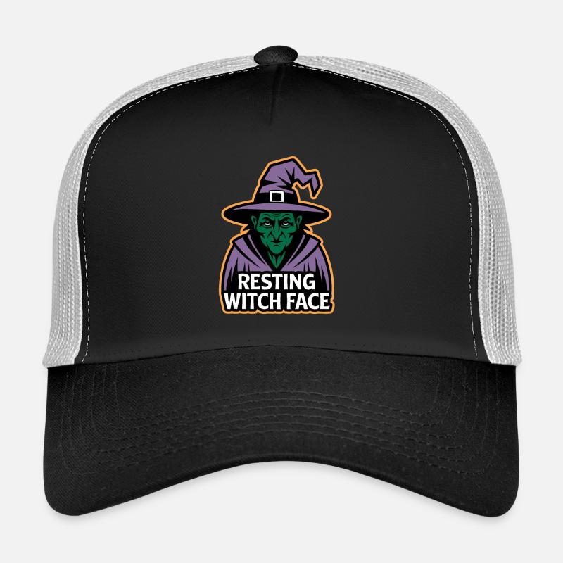 Visage de sorcière au repos Casquette trucker 