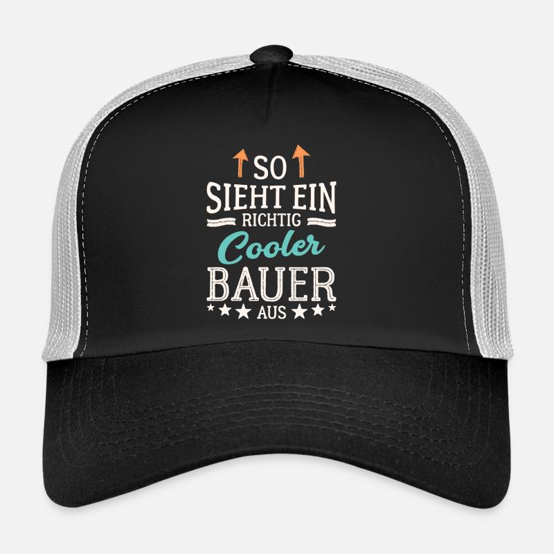 So sieht ein richtig cooler Bauer aus Landwirt Trucker Cap