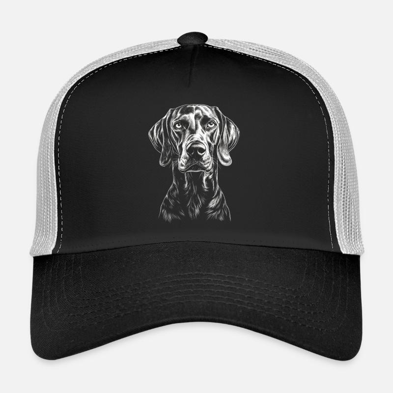 Braque de Weimar Portrait Chien de chasse Chiens de chasse Chiens Casquette trucker 