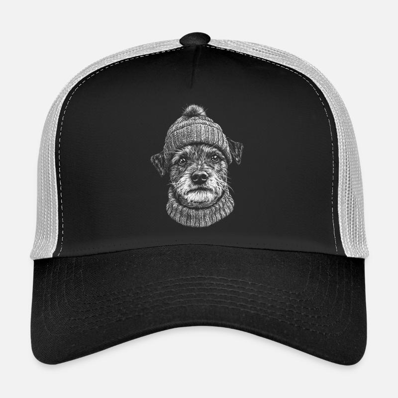 Border Terrier Bobble Hat Chien Chien Casquette trucker 