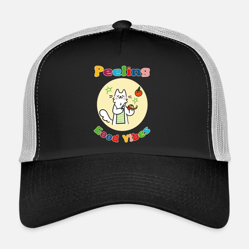 Cat Peeling Orange Trucker Cap
