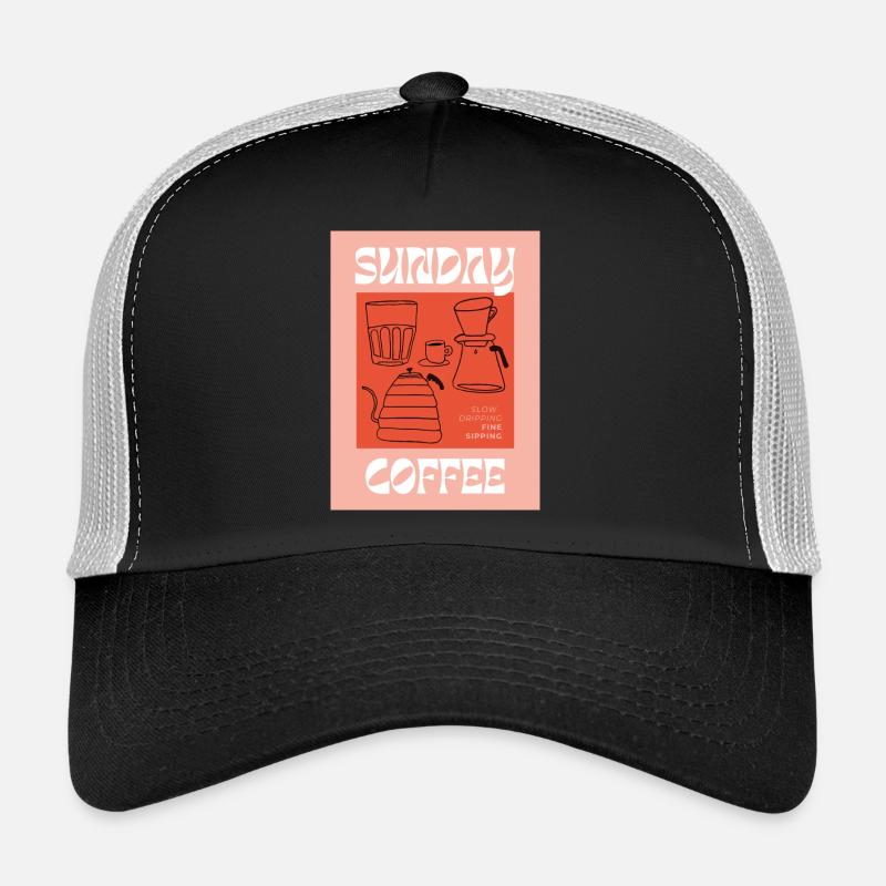 Café du dimanche | Goutte à goutte lente, gorgée fine Casquette trucker 
