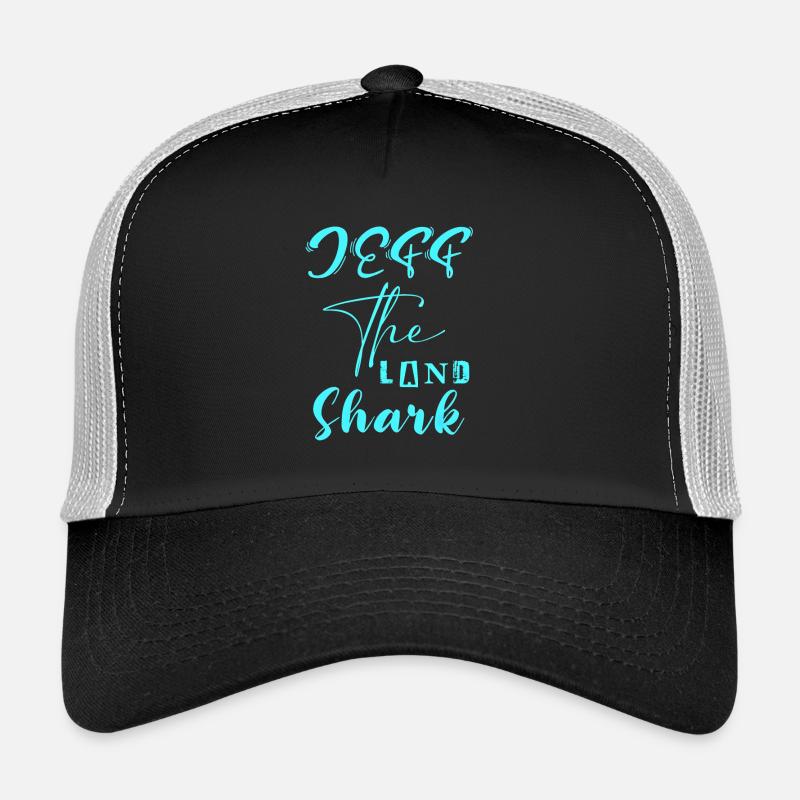 Jeff le requin de la terre - Casquette trucker - noir/gris pierre