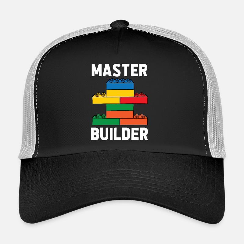 Constructeur de briques Bâtiment en briques Maître constructeur Casquette trucker 