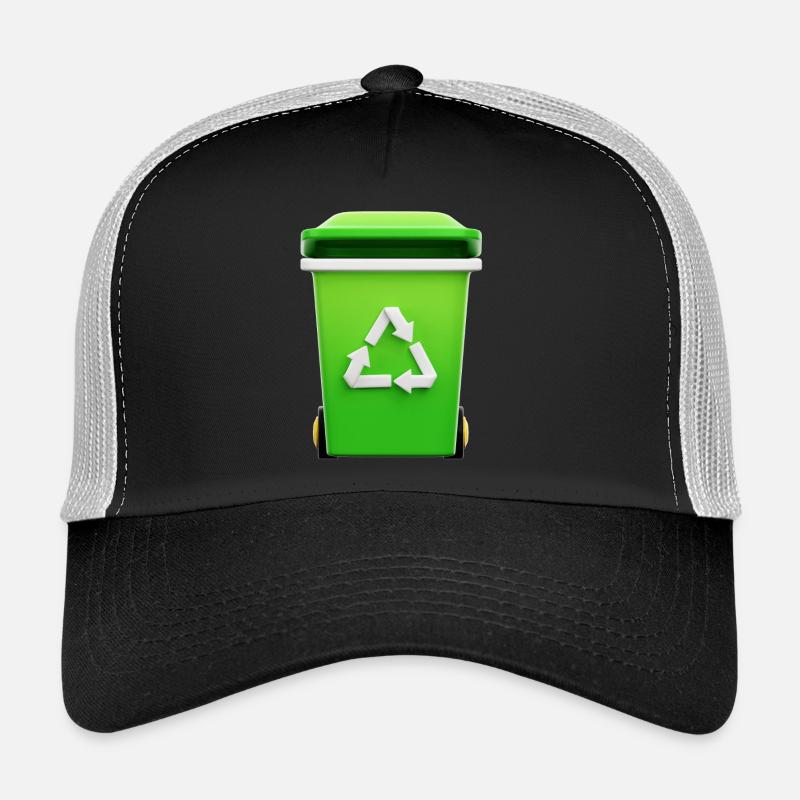 Recycling, bin, selective sorting Trucker Cap