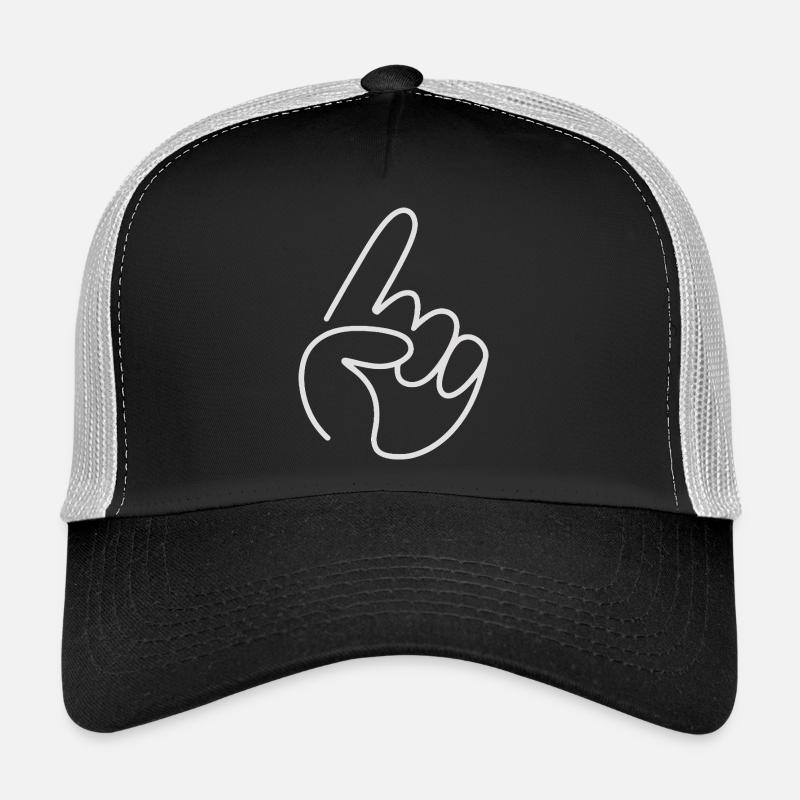 Geste de main Dessinés minimaliste Montrer Casquette trucker 