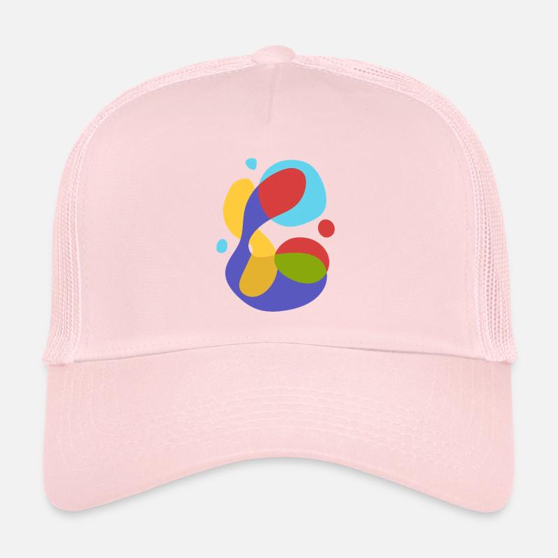 Vintage abstrait fluide Casquette trucker 