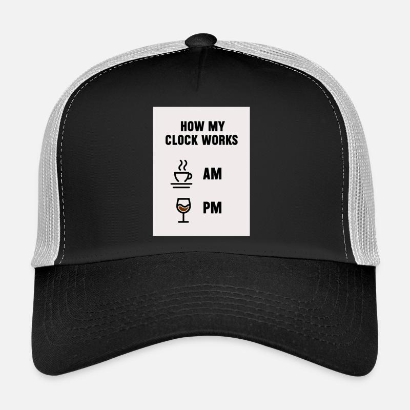 Angestellter how my clock works Arbeit Work Trucker Cap