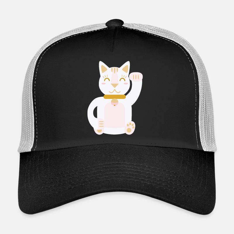 Maneki Neko L Chat porte-bonheur Casquette trucker 