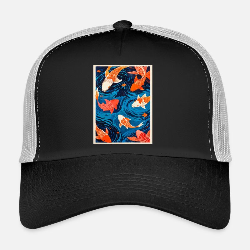 La danse des carpes koï Casquette trucker 