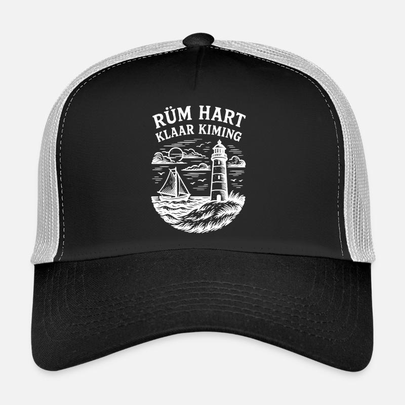 Rüm Hart - Clear Kiming - white - Trucker Cap - black/stone grey