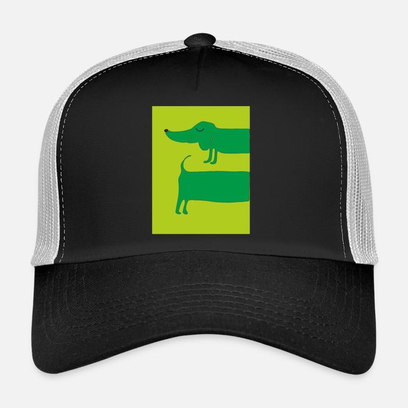 dackelhund gruen Trucker Cap