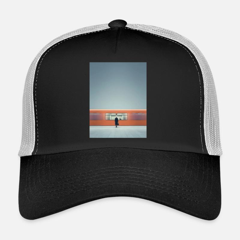 Minimalistischer U-Bahn-Moment Trucker Cap