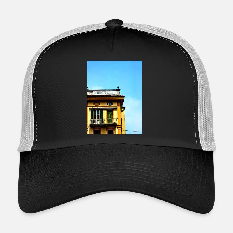 Hotel 50er - Trucker Cap - Schwarz/Steingrau