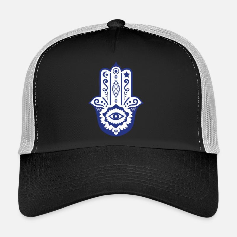 Main de Fatma par Helfspawn - Casquette trucker  - noir/gris pierre