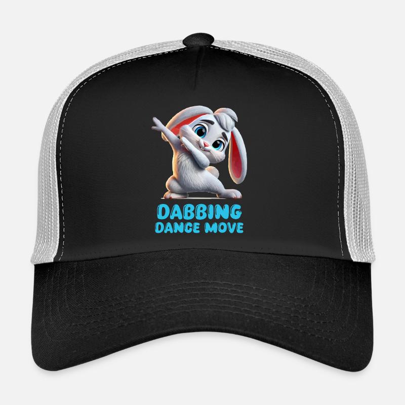Rabbit Dabbing Trucker Cap