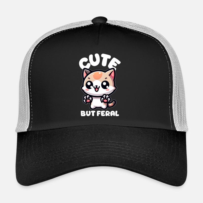 Niedliche, aber wilde Katze Trucker Cap