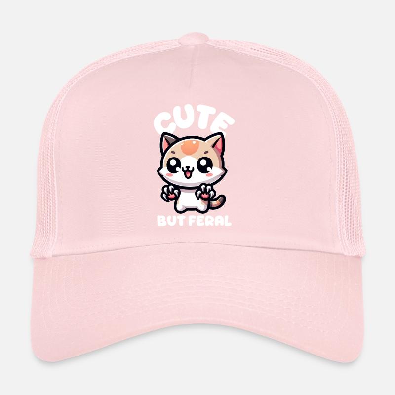 Chat mignon mais sauvage Casquette trucker 