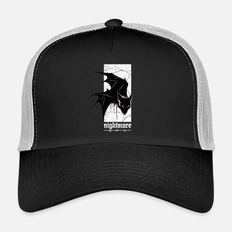 Nightmare Bat – Gothic Horror Vampir Kreatur Kunst Trucker Cap