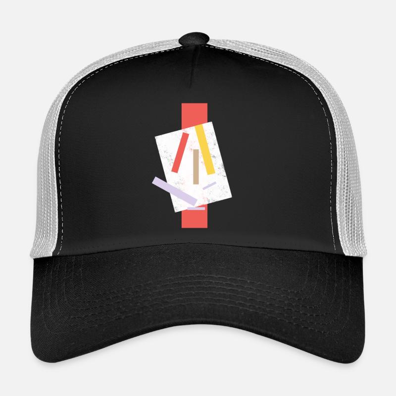 Conception artistique abstraite avec des éclaboussures de couleurs Casquette trucker 