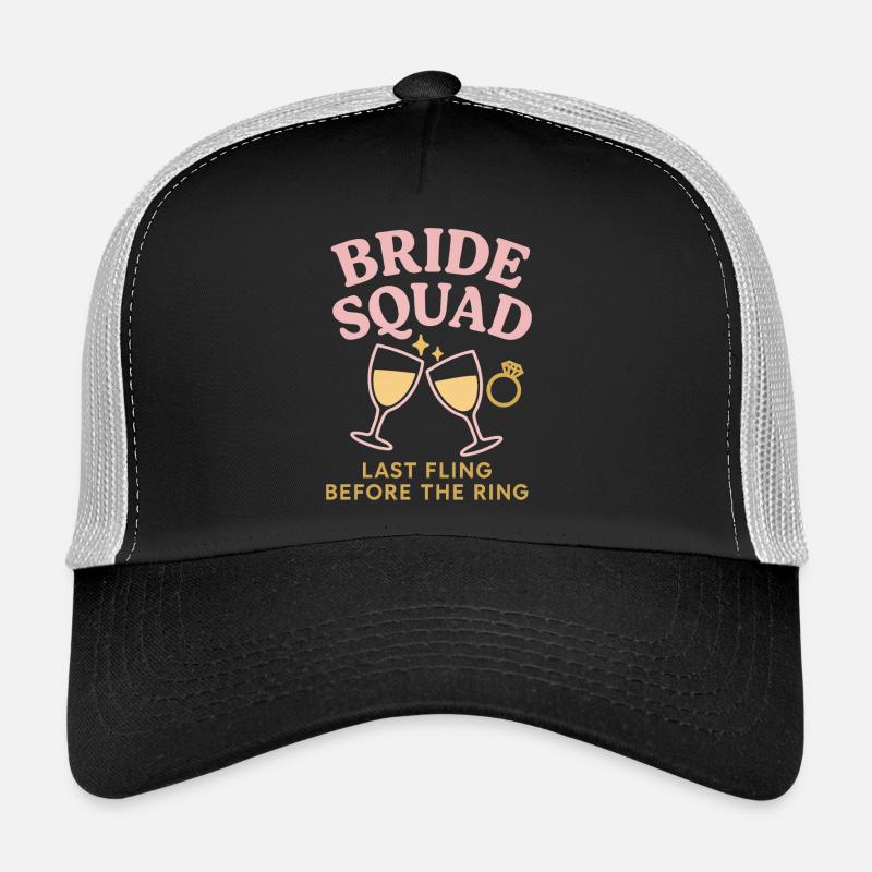 Bride Squad - Trucker Cap - black/stone grey